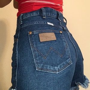 Wrangler Blue Denim Shorts